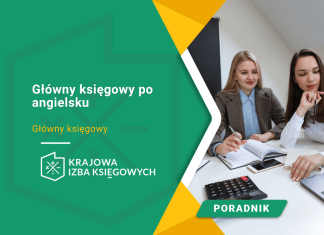 Główny księgowy po angielsku