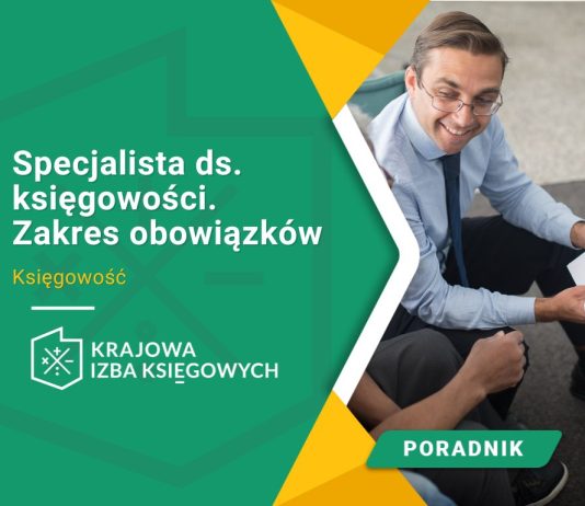 specjalista ds księgowości zakres obowiązków