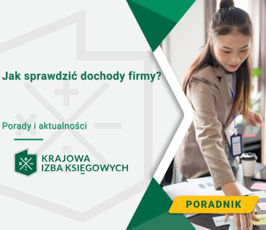 Jak sprawdzić dochody firmy