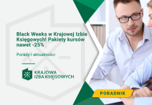 Black Weeks w Krajowej Izbie Księgowych! Pakiety kursów nawet -25% Black Weeks w Krajowej Izbie Księgowych!
