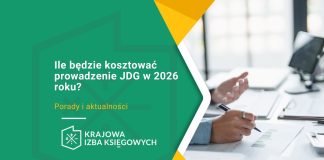 Ile będzie kosztować prowadzenie JDG w 2026 roku