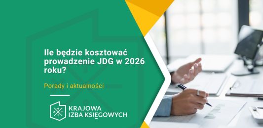 Ile będzie kosztować prowadzenie JDG w 2026 roku