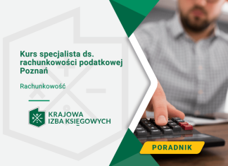 Kurs specjalista ds. rachunkowości podatkowej Poznań