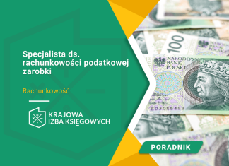 Specjalista ds. rachunkowości podatkowej zarobki