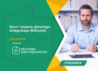 Kurs I stopnia głównego księgowego Białystok