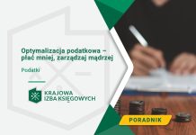 Optymalizacja podatkowa – płać mniej, zarządzaj mądrzej