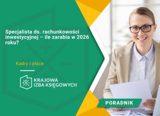 Specjalista ds. rachunkowości inwestycyjnej – ile zarabia w 2026 roku?